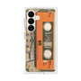 プレミアムスクエアケース with SnapMag［ RETORO CASSETTE TAPE - Skeleton Orange ］