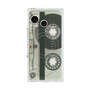プレミアムスクエアケース with SnapMag［ RETORO CASSETTE TAPE - Skeleton Blue ］