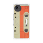 プレミアムスクエアケース with SnapMag［ RETORO CASSETTE TAPE - Opacity White ］