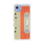 プレミアムスクエアケース with SnapMag［ RETORO CASSETTE TAPE - Opacity White ］