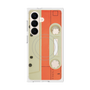 プレミアムスクエアケース with SnapMag［ RETORO CASSETTE TAPE - Opacity White ］
