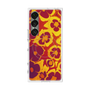 プレミアムスクエアケース with SnapMag［ y2k(Year2000) - Flower - Orange purple ］