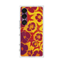 プレミアムスクエアケース with SnapMag［ y2k(Year2000) - Flower - Orange purple ］