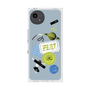 プレミアムスクエアケース with SnapMag［ Playful sticker - Dusty Blue ］