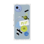 プレミアムスクエアケース with SnapMag［ Playful sticker - Dusty Blue ］