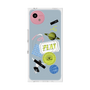 プレミアムスクエアケース with SnapMag［ Playful sticker - Dusty Blue ］