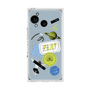プレミアムスクエアケース with SnapMag［ Playful sticker - Dusty Blue ］