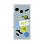 プレミアムスクエアケース with SnapMag［ Playful sticker - Dusty Blue ］