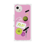 プレミアムスクエアケース with SnapMag［ Playful sticker - Dusty Pink ］