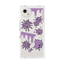 プレミアムスクエアケース with SnapMag［ PAINTING SMILE Purple ］