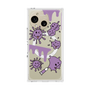 プレミアムスクエアケース with SnapMag［ PAINTING SMILE Purple ］