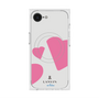 プレミアムスクエアケース with SnapMag［ LANVIN en Bleu Hearts Pink - ランバン ハート ピンク ］