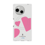 プレミアムスクエアケース with SnapMag［ LANVIN en Bleu Hearts Pink - ランバン ハート ピンク ］