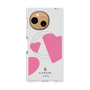 プレミアムスクエアケース with SnapMag［ LANVIN en Bleu Hearts Pink - ランバン ハート ピンク ］
