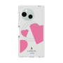 プレミアムスクエアケース with SnapMag［ LANVIN en Bleu Hearts Pink - ランバン ハート ピンク ］
