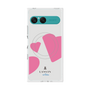 プレミアムスクエアケース with SnapMag［ LANVIN en Bleu Hearts Pink - ランバン ハート ピンク ］