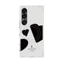 プレミアムスクエアケース with SnapMag［ LANVIN en Bleu Hearts Black - ランバン ハート ブラック ］