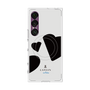 プレミアムスクエアケース with SnapMag［ LANVIN en Bleu Hearts Black - ランバン ハート ブラック ］