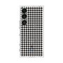 プレミアムスクエアケース with SnapMag［ Houndstooth Pattern Black with LANVIN en Bleu logo- ランバン 千鳥格子柄 ブラック ］