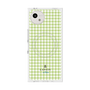 プレミアムスクエアケース with SnapMag［ Houndstooth Pattern Green with LANVIN en Bleu logo- ランバン 千鳥格子柄 グリーン ］