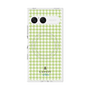 プレミアムスクエアケース with SnapMag［ Houndstooth Pattern Green with LANVIN en Bleu logo- ランバン 千鳥格子柄 グリーン ］