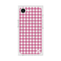 プレミアムスクエアケース with SnapMag［ Checkered Pink - ギンガムチェック ピンク ］