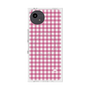 プレミアムスクエアケース with SnapMag［ Checkered Pink - ギンガムチェック ピンク ］