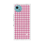 プレミアムスクエアケース with SnapMag［ Checkered Pink - ギンガムチェック ピンク ］