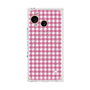 プレミアムスクエアケース with SnapMag［ Checkered Pink - ギンガムチェック ピンク ］