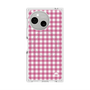 プレミアムスクエアケース with SnapMag［ Checkered Pink - ギンガムチェック ピンク ］