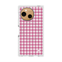 プレミアムスクエアケース with SnapMag［ Checkered Pink - ギンガムチェック ピンク ］