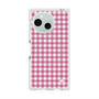 プレミアムスクエアケース with SnapMag［ Checkered Pink - ギンガムチェック ピンク ］