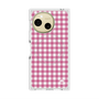 プレミアムスクエアケース with SnapMag［ Checkered Pink - ギンガムチェック ピンク ］