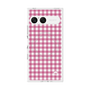 プレミアムスクエアケース with SnapMag［ Checkered Pink - ギンガムチェック ピンク ］