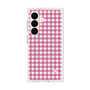 プレミアムスクエアケース with SnapMag［ Checkered Pink - ギンガムチェック ピンク ］