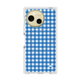 プレミアムスクエアケース with SnapMag［ Checkered Blue - ギンガムチェック ブルー ］