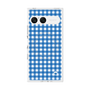 プレミアムスクエアケース with SnapMag［ Checkered Blue - ギンガムチェック ブルー ］