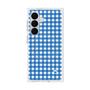 プレミアムスクエアケース with SnapMag［ Checkered Blue - ギンガムチェック ブルー ］