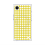 プレミアムスクエアケース with SnapMag［ Checkered Yellow - ギンガムチェック イエロー ］