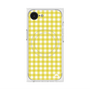 プレミアムスクエアケース with SnapMag［ Checkered Yellow - ギンガムチェック イエロー ］
