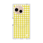 プレミアムスクエアケース with SnapMag［ Checkered Yellow - ギンガムチェック イエロー ］