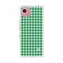 プレミアムスクエアケース with SnapMag［ Checkered Green - ギンガムチェック グリーン ］
