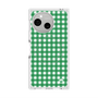 プレミアムスクエアケース with SnapMag［ Checkered Green - ギンガムチェック グリーン ］