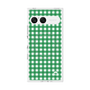 プレミアムスクエアケース with SnapMag［ Checkered Green - ギンガムチェック グリーン ］