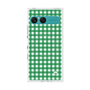 プレミアムスクエアケース with SnapMag［ Checkered Green - ギンガムチェック グリーン ］