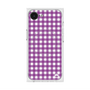 プレミアムスクエアケース with SnapMag［ Checkered Purple - ギンガムチェック パープル ］