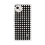 プレミアムスクエアケース with SnapMag［ Checkered Purple - ギンガムチェック ブラック ］