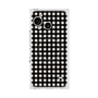 プレミアムスクエアケース with SnapMag［ Checkered Purple - ギンガムチェック ブラック ］