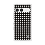 プレミアムスクエアケース with SnapMag［ Checkered Purple - ギンガムチェック ブラック ］