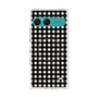 プレミアムスクエアケース with SnapMag［ Checkered Purple - ギンガムチェック ブラック ］